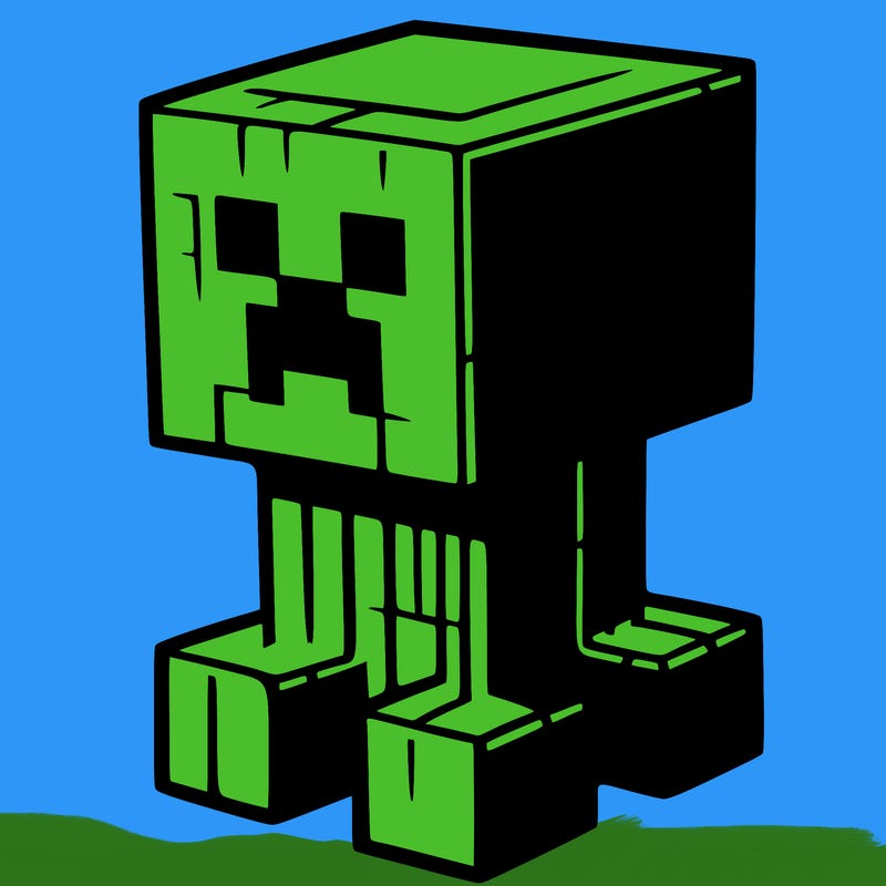 minecraft purple creeper