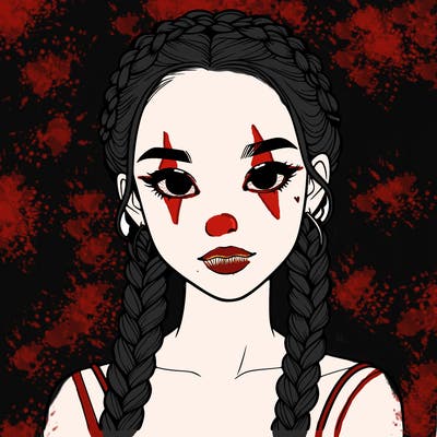 realistic girl with braids