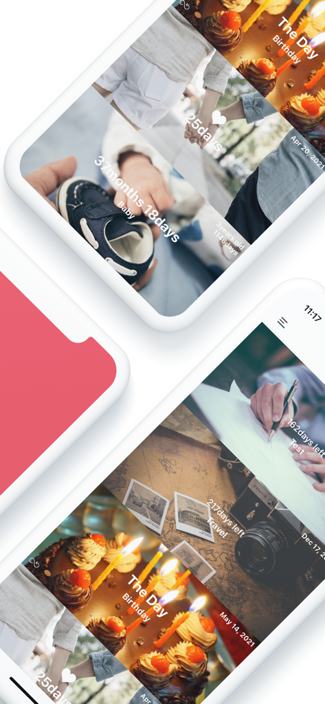 DAY DAY Widget - Aplicativo estético de rastreamento de marcos e contagem regressiva exibindo planos de fundo de fotos personalizados para aniversários, idades de bebê e eventos de viagem