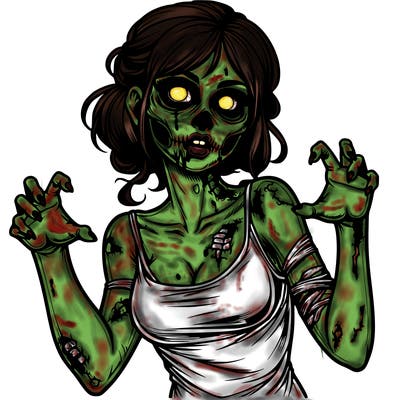 realistic zombie girl