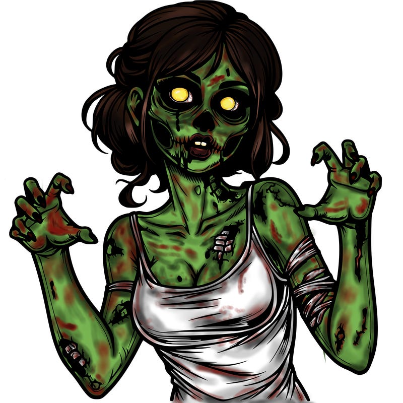 realistic zombie girl