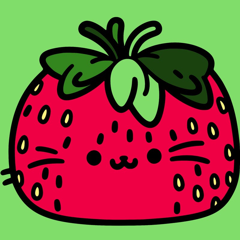 strawberry pusheen