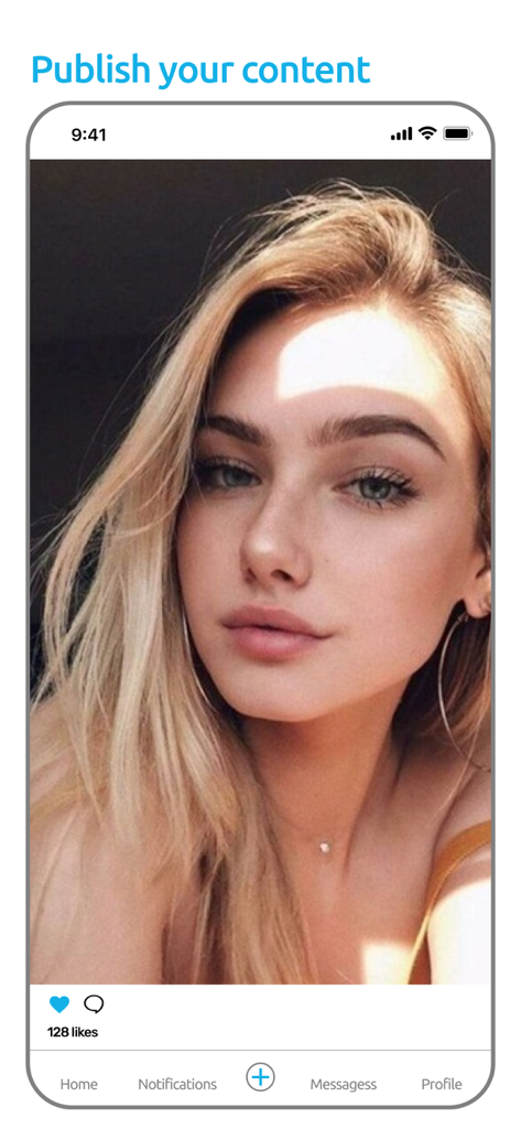 Your Fans - Screenshot of Your Fans mobile app interface for publishing and viewing social media content.