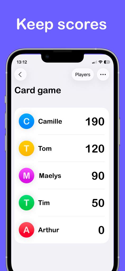 iScore - Simple Score Keeper - Games App | MWM