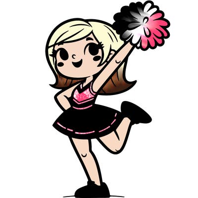 a cheerleader
