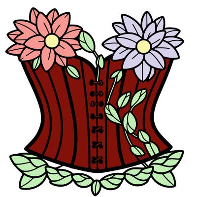 flower corset