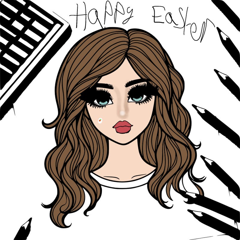 realistic girl with lashes