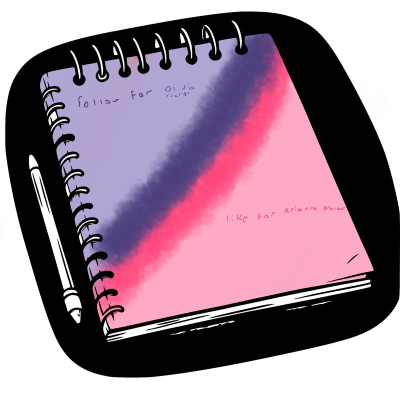 a blank sketch pad