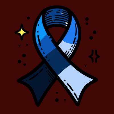 ribbon symbol of national breast cancer awareness month