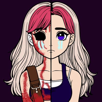 realistic girl split