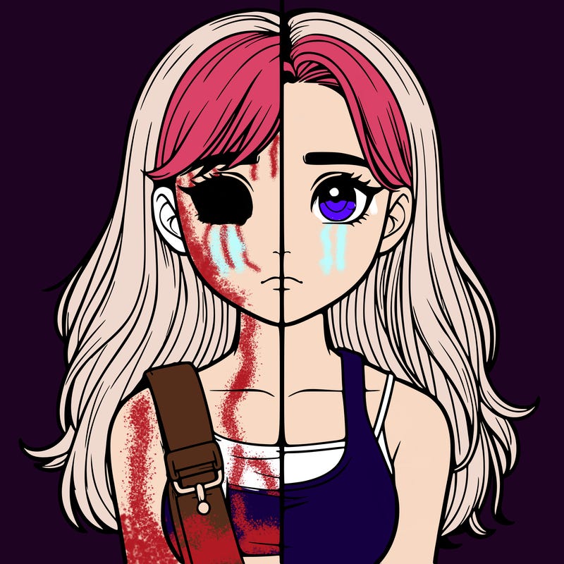 realistic girl split