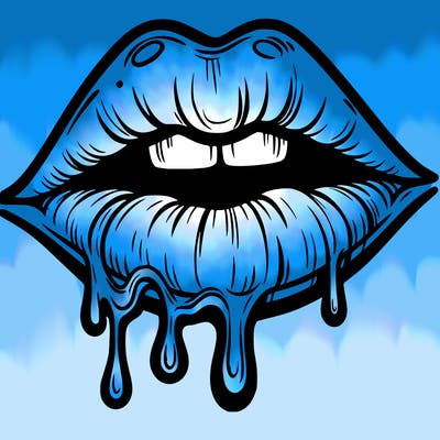 lips that look realistic and drip