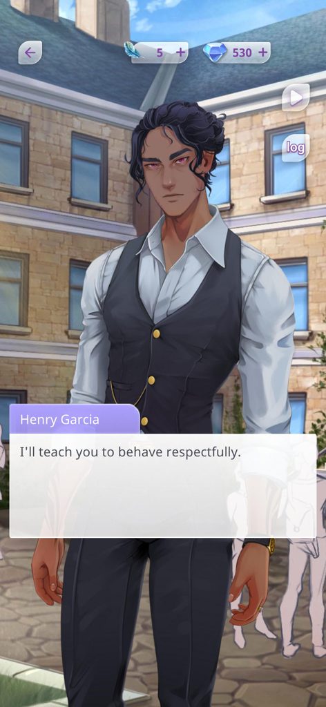 Episode My First Kiss BL Story - Personaje Henry Garcia con diálogo en la aplicación Episodio Mi Primera Historia de Besos BL