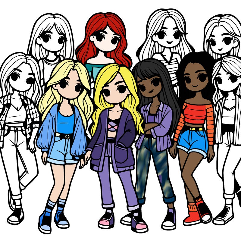 group of girls