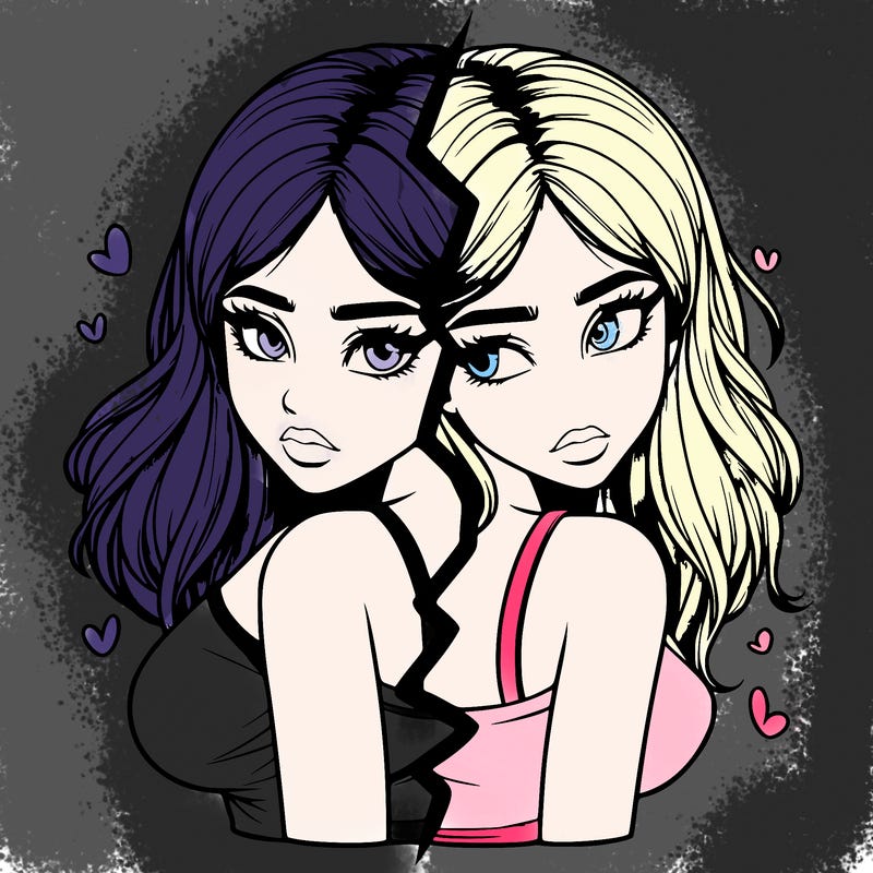 realistic girl split