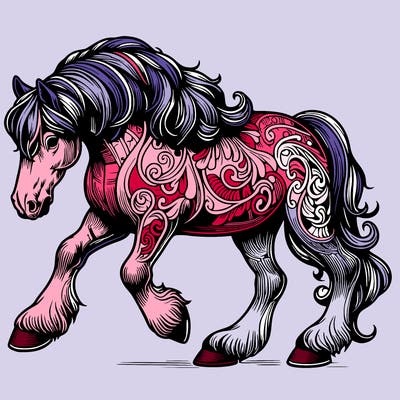 detailed realistic horse