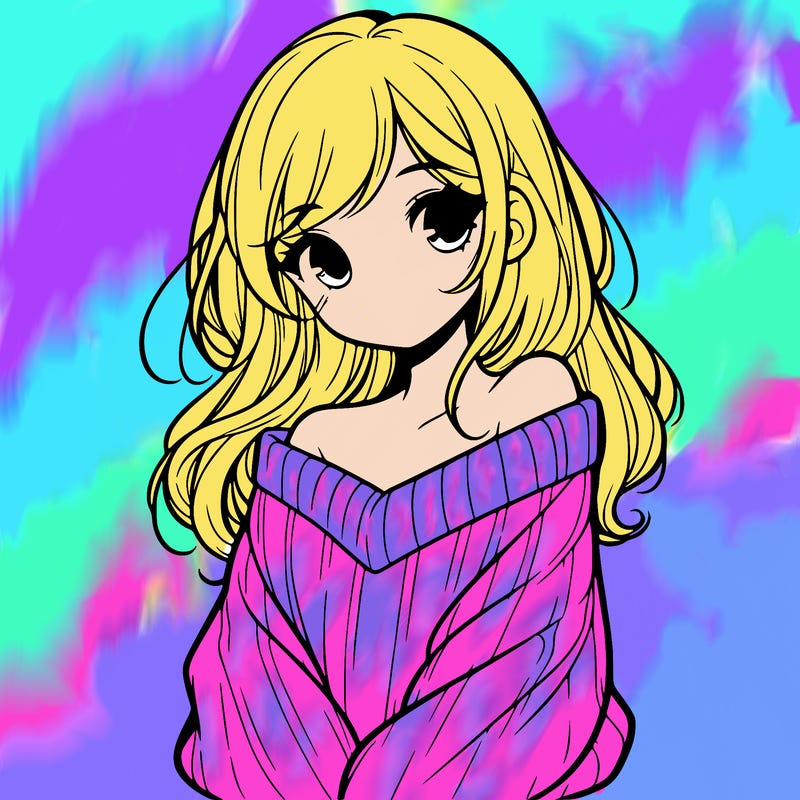 shy pretty girl wearing a sweater that is falling off one shoulder portrait