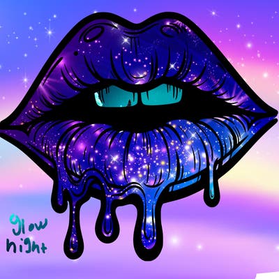 lips that look realistic and drip