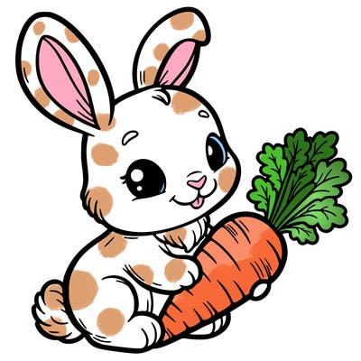 rabbit with carrot