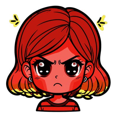 angry girl