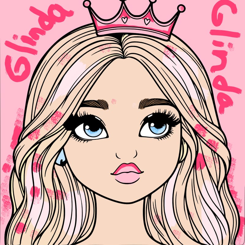 a realistic girl with a crown on