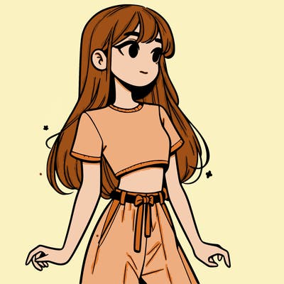 girl in a cute crop top