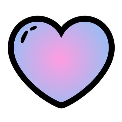 a blank heart