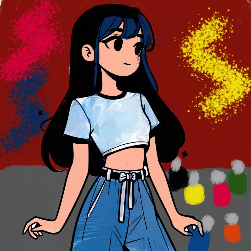 girl in a cute crop top