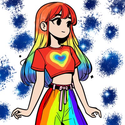 girl in a cute crop top