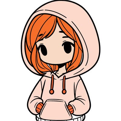 girl in a hoodie