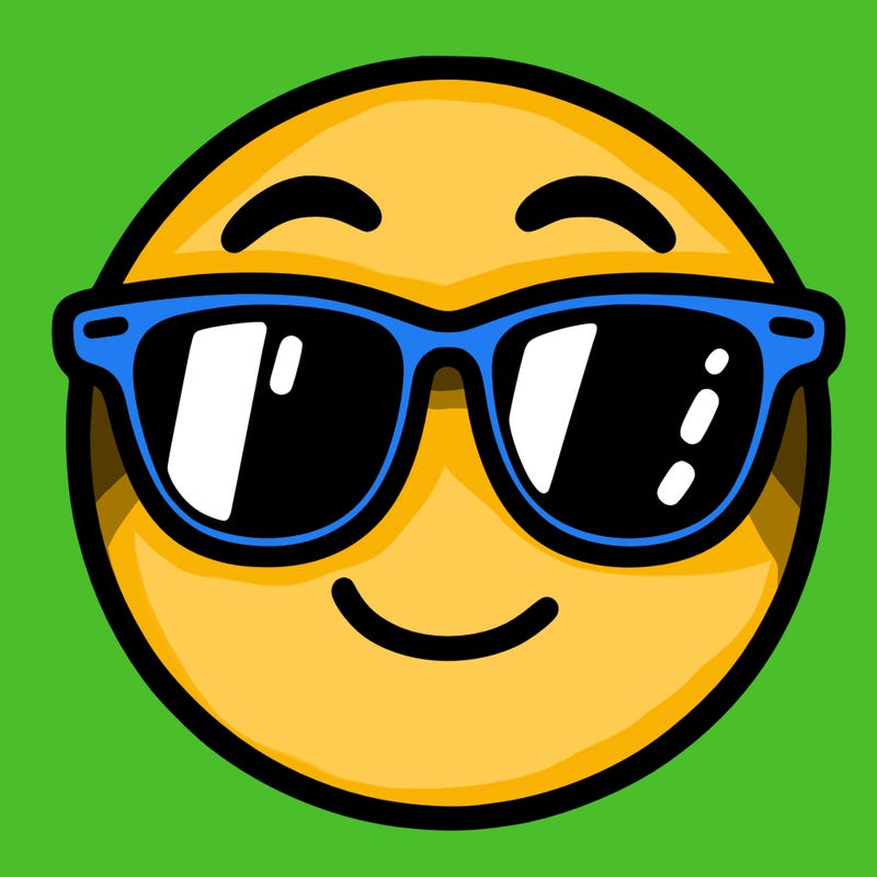 emoji with sunglasses