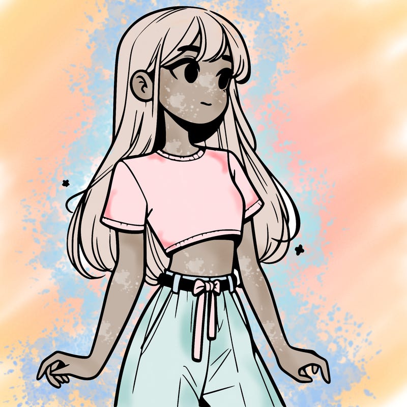 girl in a cute crop top