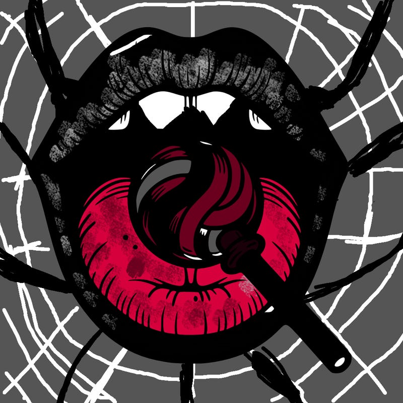 mouth with lollipop