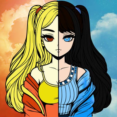 realistic girl split