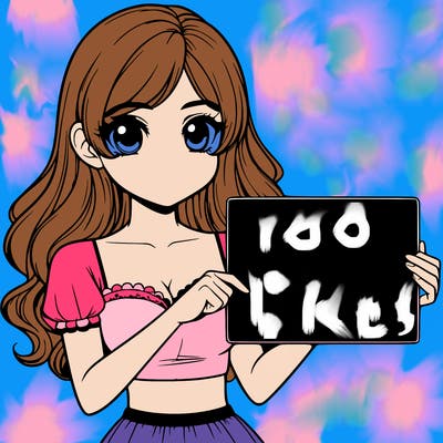 realistic pretty girl holding blank sign