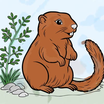 yellow bellied marmot