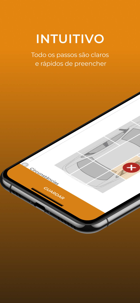 e-SEGURNET - e-SEGURNET app interface showing the circumstances step for reporting a car accident on a smartphone.