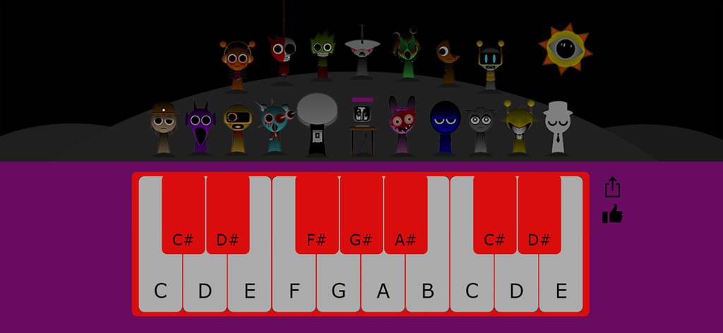 Sprunki Piano | Create Viral Music & Horror Beats