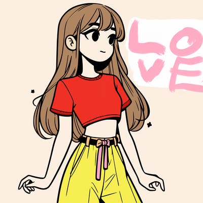 girl in a cute crop top