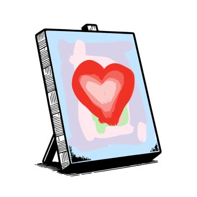 blank canvas realistic