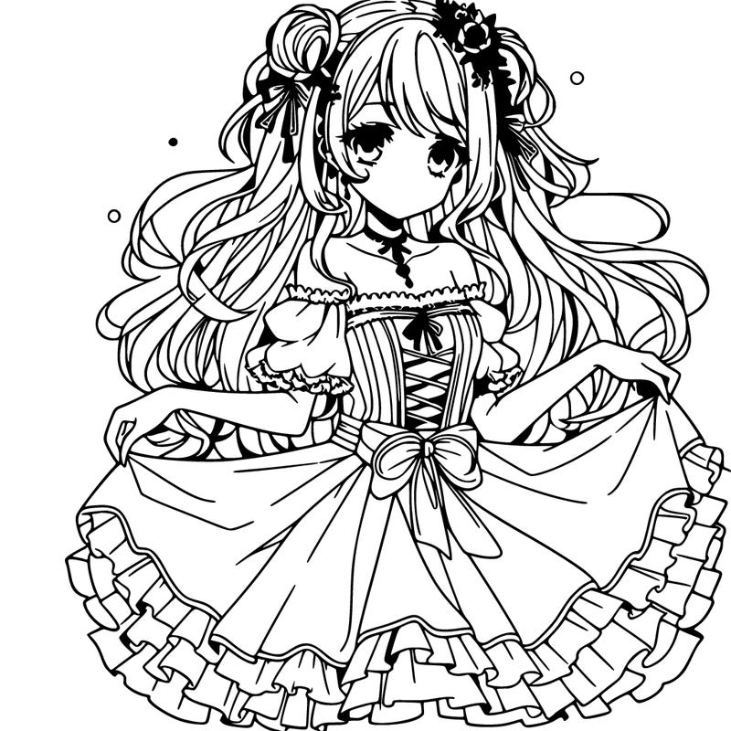 pretty anime princess
