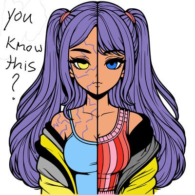 realistic girl split