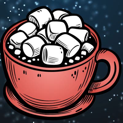 hot cocoa with marshmallows