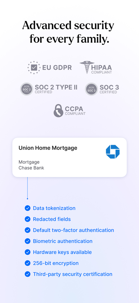 Trustworthy - The Family OS® - Certificaciones de seguridad avanzadas y funciones de protección de datos para Trustworthy, el Sistema Operativo Familiar.