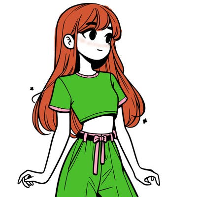 girl in a cute crop top