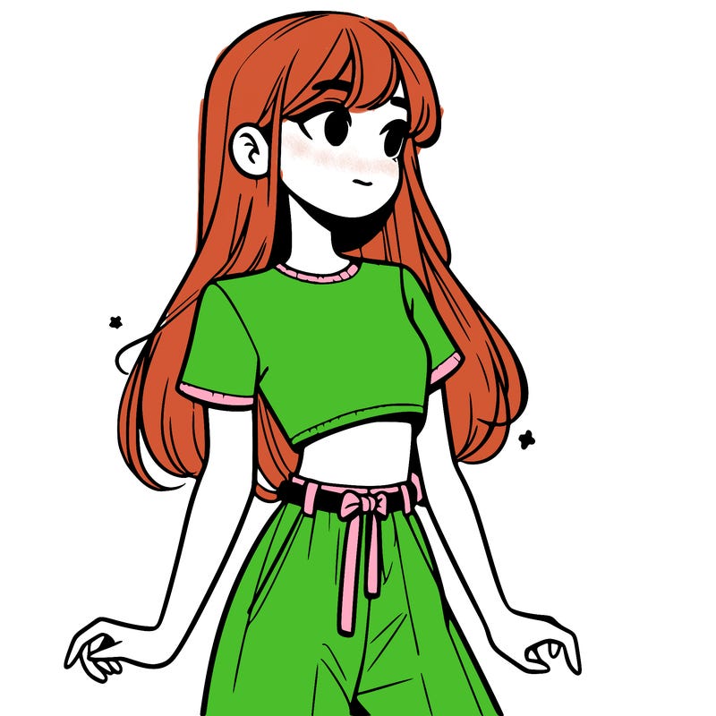 girl in a cute crop top