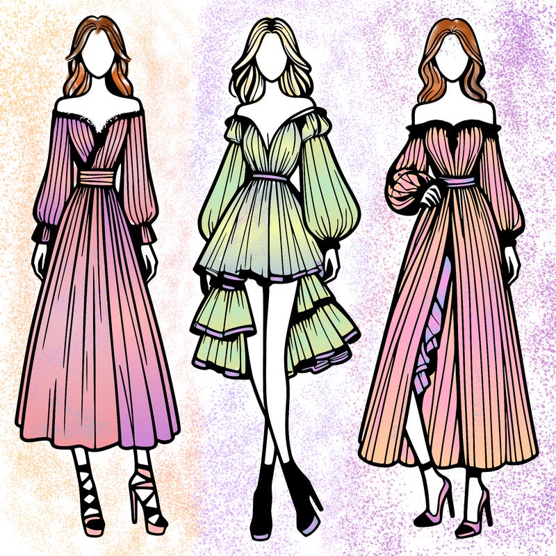 fashion models dresses