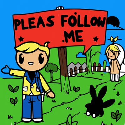 please follow me