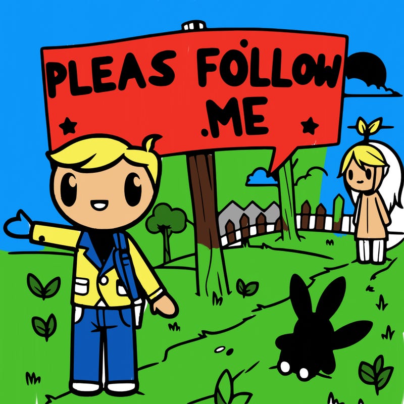 please follow me