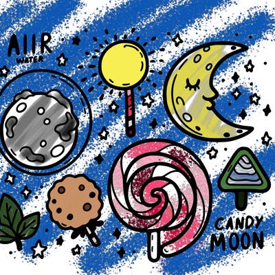 air water earth candy moon's